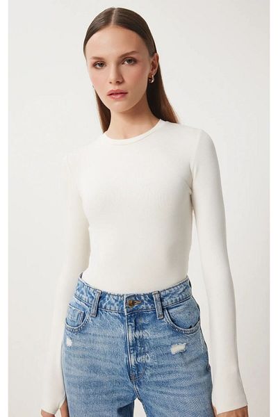 BY HUPE Women's Finger Detailed Bodysuit