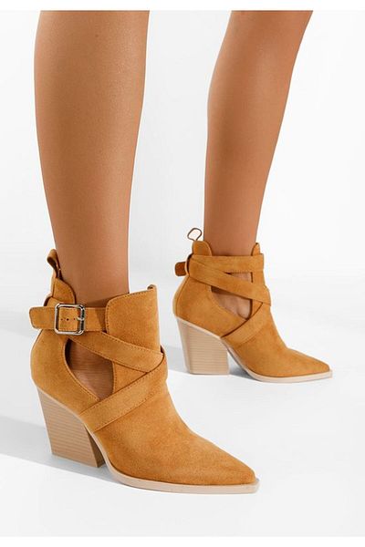 B T Shoes Botine de toamna Rayana camel