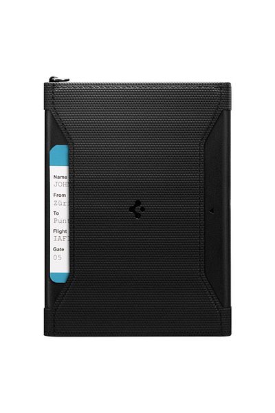 Spigen Θήκη διαβατηρίου με προστασία RFID Μαύρη AFA05538