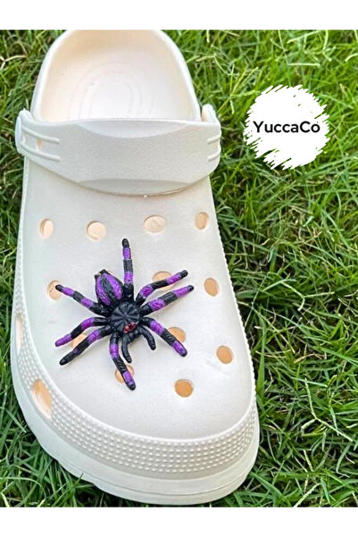 Crocs Mor Örümcek Üç Boyutlu Terlik Süsü/örümcek 3d Charm / Jibbitz