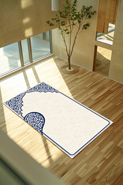 Filamente Heart Couple Prayer Rug Dowry Decorative Digital Printed Non-Slip Base Prayer Rug 70X120