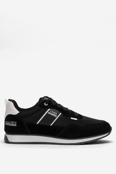 Liger Men's Casual Sneaker Sneakers Black - White