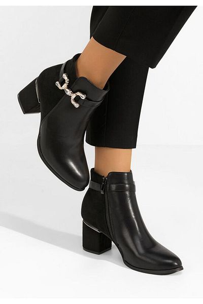 B T Shoes Botine dama elegante Safia negre