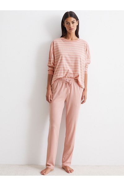 Marc O'Polo Pyjama Mix & Match Cotton Schlafanzug Schlafmode Bequem