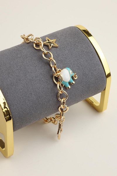 Modex Elephant Star Child Figured Chain Bracelet (17+5cm)