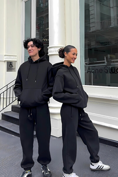 YAKAMEL Women Men Trend Model Couples Special 3 Yarn Oversize Single Tracksui...