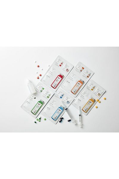 Missha Missha Korean 3Step Whitening Face Mask , With Peeling Gel + Essence + Sheet Mask, Pack of 5