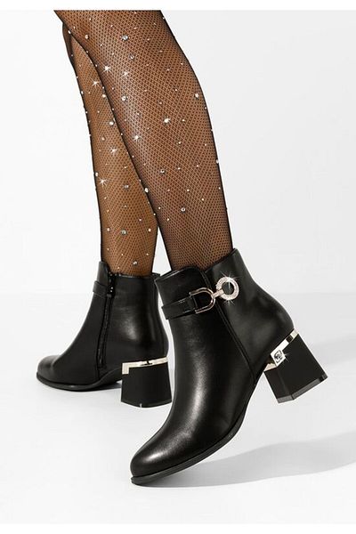 B T Shoes Elegant black Margie ankle boots