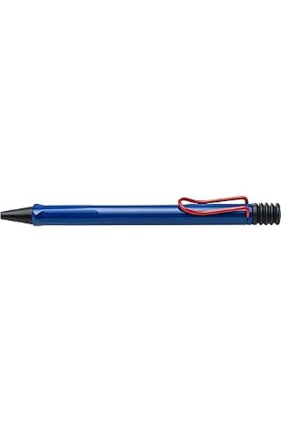 Mu Art Lamy Safari Ballpoint Pen Red Color Clip Blue