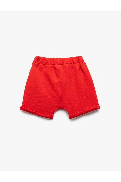 Koton Elastic Waist Cotton Pocket Detailed Basic Shorts