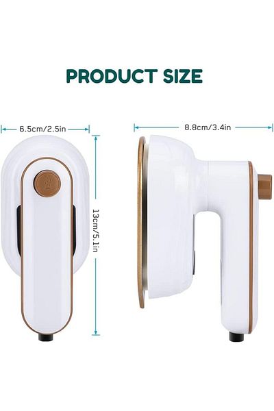COOYA Mini Iron, Portable Handheld Steam Iron, Support Dry Wet Ironing Machine