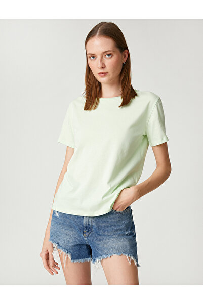 Koton Βασικό T-Shirt Βαμβακερό λαιμόκοψη κοντό μανίκι