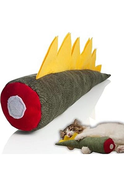 Mu Art Pawdaz Matatabi - Dino (40X12Cm) Toy with Lots of Sounds and Lots of Smells (Green)