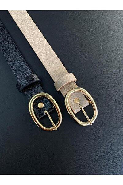 LİA KEMER 2'li البيضاوي الذهب مشبك نموذج حزام الخصر حزام معطف حزام اللباس حزا...