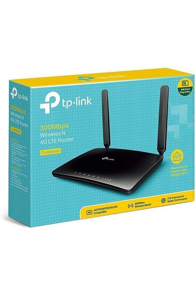TP-LINK راوتر TL-MR6400 اللاسلكي N 4G LTE بسرعة 300 ميجابت في الثانية مفتوح
