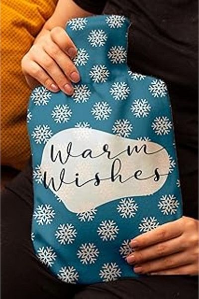 Take and Happy Gift Basket Let It Be Past Gift for a Friend Hot Water Bag - Thermofor with Design Cover - El Foot I