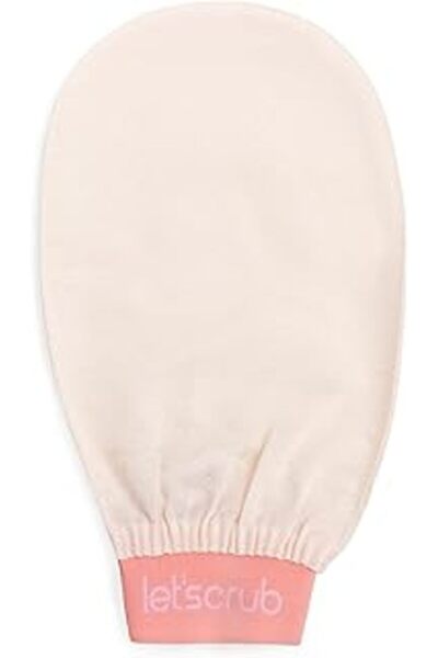 DENİZ قفاز تقشير للاستحمام من Let'Scrub Ecru بنسبة 100% Floş Uni