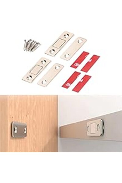 Acr Buffer® 2 Çift Çok Amaçlı Kapı Kapak Dolap Çekmece Mobilya Durdurucu Kapatıcı Mıknatıslar