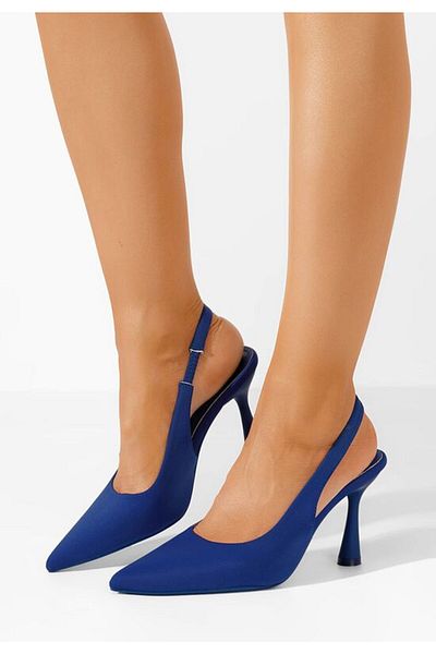 B T Shoes Pantofi Cu Toc Anabela Albastri