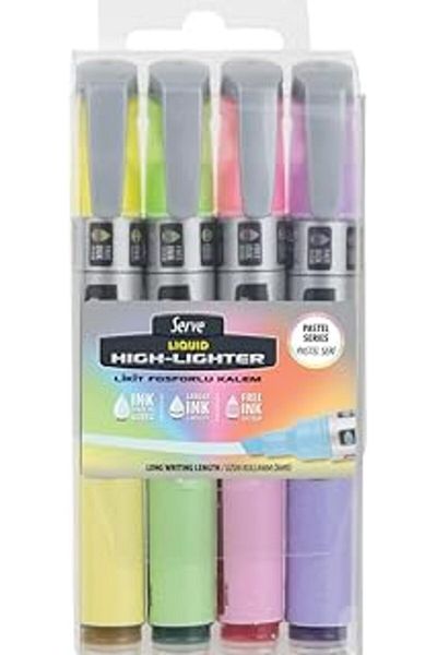 STOREMAX Serve Liquid Highlighter Krs Pastel Pet Bls 4L