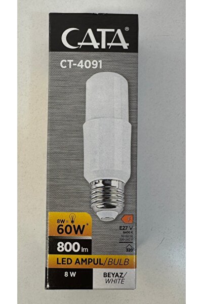 5 adet Ct-4091 CATA 8W Beyaz LED Ampul