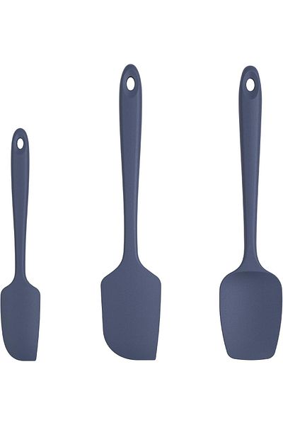 COOYA Silicone Spatula Set of 3, 315°C Heat Resistant, Seamless Flexible Rubber for Nonstick Cookware