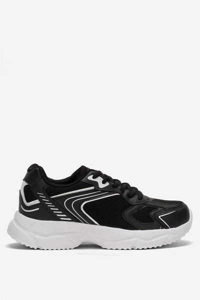 Liger Faylon Unisex Αθλητικά Παπούτσια - Σόλα με κορδόνια, Ασπρόμαυρο