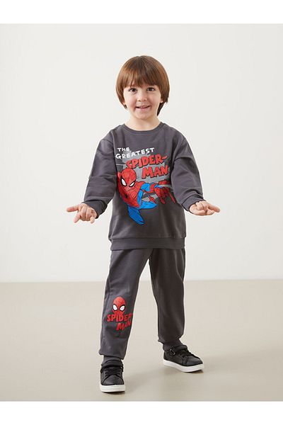 LC Waikiki Spider-Man Hillarious Fiction Sweatlarpı and Sweatpants Bottom 2'Li Collection.