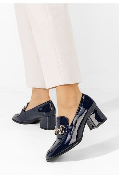 B T Shoes Mocasini cu toc Ixea V2 navy