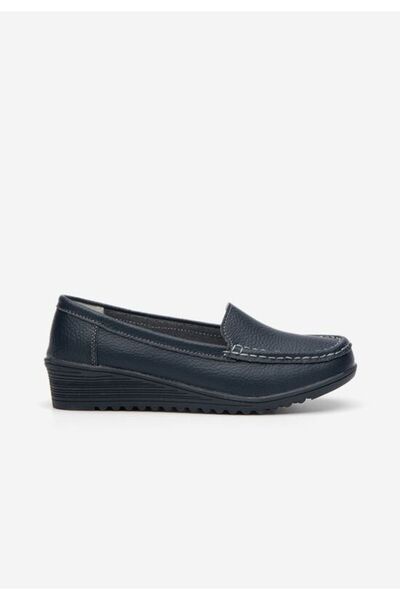 B T Shoes Mocasini dama piele Storia navy