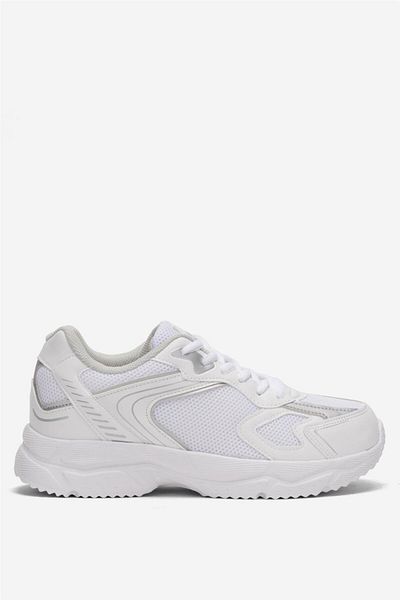 Liger Αθλητικά παπούτσια Unisex Λευκή Ασημί Faylon Σόλα
