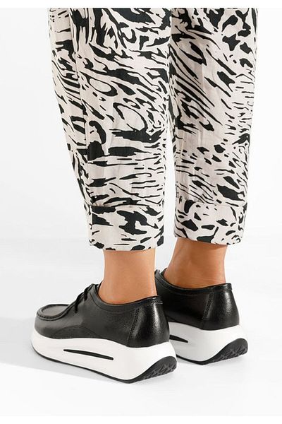 B T Shoes Women's leather loafers Albeida V2 black