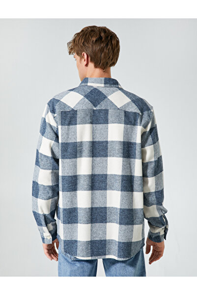 Koton Dřevorubecká košile s klasickým límcem s dlouhým rukávem