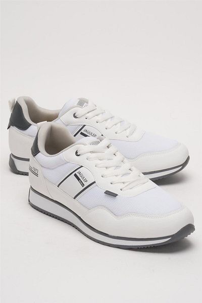 Liger Ανδρικά Αθλητικά Παπούτσια Casual Sneaker ΛΕΥΚΟ - ΚΑΠΝΙΣΜΕΝΟ