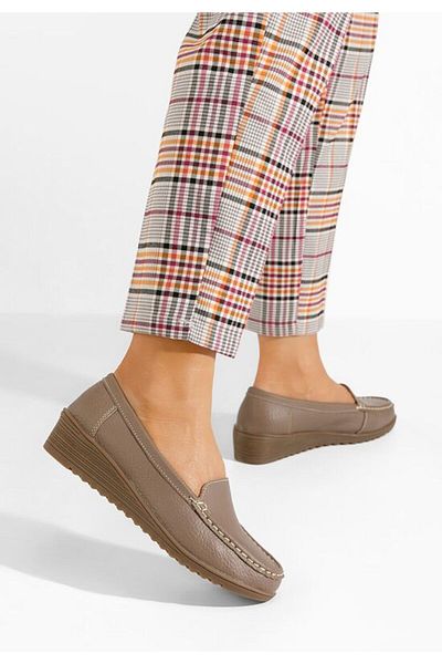 B T Shoes Moccasini weeds Storia kaki naturala