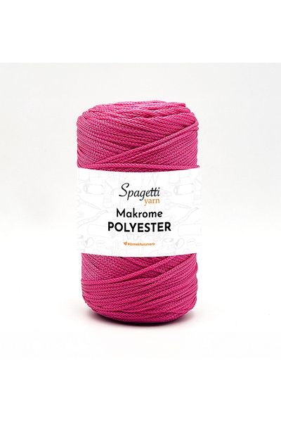 Spagettiyarn Πολυεστερικό Μακραμέ 2mm 250g Φούξια Πλεκτό Νήμα