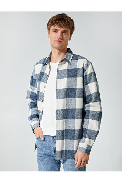 Koton Dřevorubecká košile s klasickým límcem s dlouhým rukávem