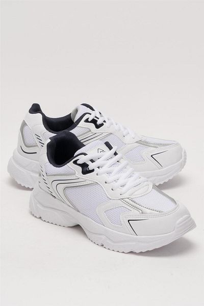 Liger Faylon Unisex Αθλητικά Παπούτσια - Σόλα με κορδόνια, ΛΕΥΚΟ-ΣΚΟΥΡΟ ΜΠΛΕ