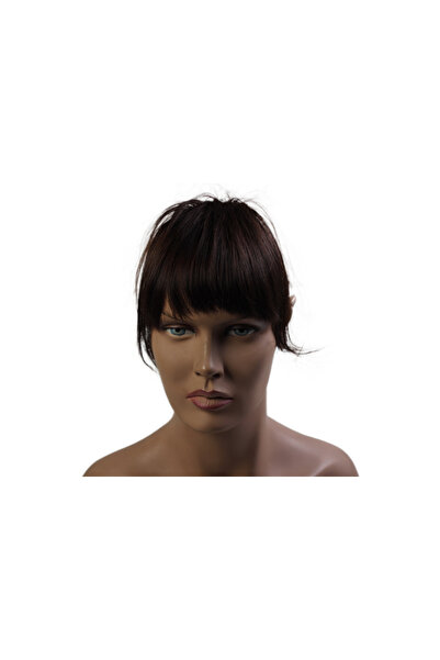 AYTUĞ PERUK Doğal Türk Saçı Kakül - Kestane