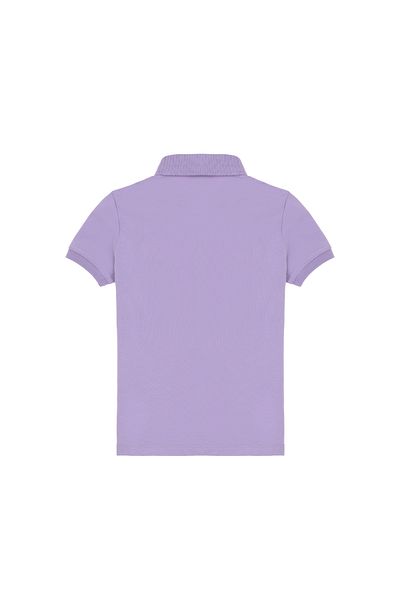 U.S. Polo Assn. تي شيرت أساسي بياقة بولو ليلك للفتيات 50298183 -vr034