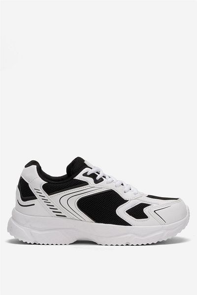 Liger Faylon Unisex Αθλητικά Παπούτσια - Σόλα με κορδόνια, Λευκό Μαύρο