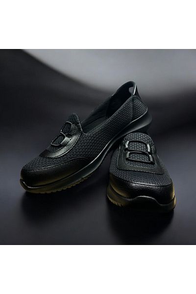 Pierre Cardin Black Women's Sneaker Daily Laceless Sports