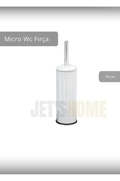 Jet's Home Ανοξείδωτη βούρτσα τουαλέτας - Λευκή βούρτσα Micro WC