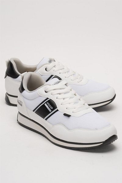 Liger Ανδρικά Αθλητικά Παπούτσια Casual Sneaker ΛΕΥΚΟ - ΜΑΥΡΟ