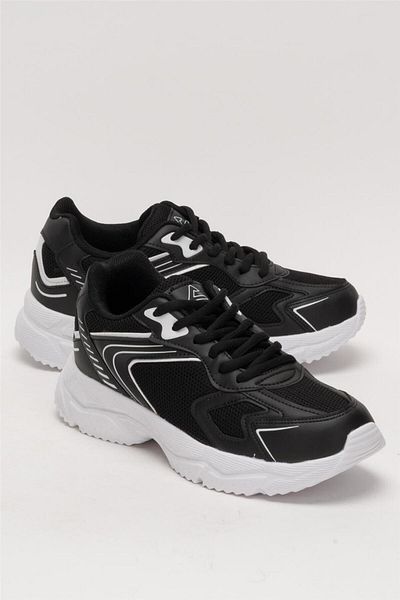 Liger Faylon Unisex Αθλητικά Παπούτσια - Σόλα με κορδόνια, Ασπρόμαυρο