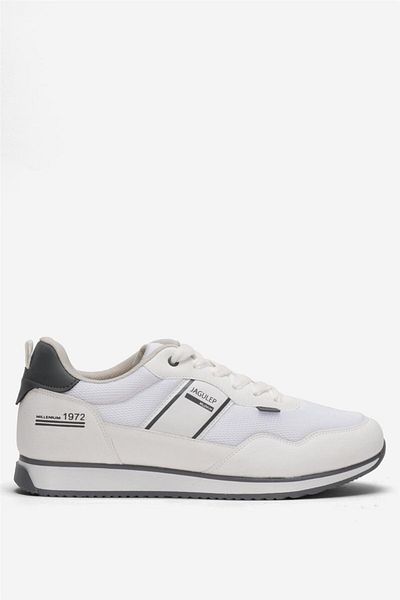 Liger Ανδρικά Αθλητικά Παπούτσια Casual Sneaker ΛΕΥΚΟ - ΚΑΠΝΙΣΜΕΝΟ