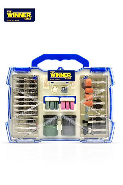 WINNER مجموعة ملحقات الأدوات الدوارة 100 قطعة - مجموعة القطع والصنفرة والطحن ...