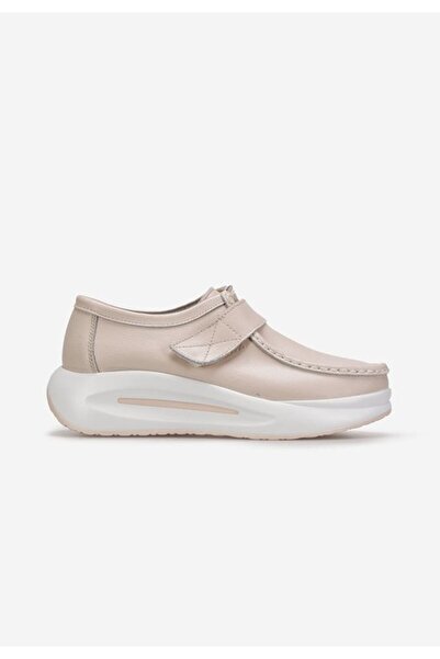 B T Shoes Mocasini piele naturala Alseida bej