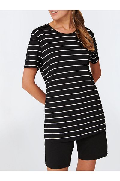 Schiesser Schlafanzug 95/5 Schlafanzug Pyjama Schlafmode Bequem