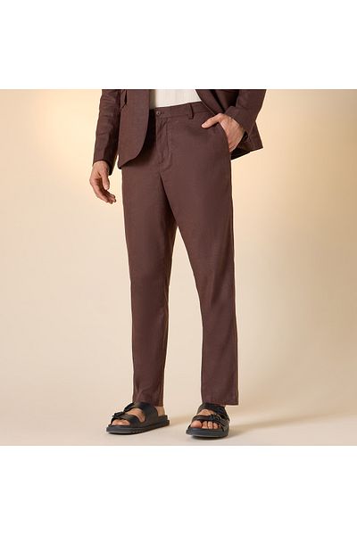 Iconic Slim Fit Pants with Flexi Waist and Pockets